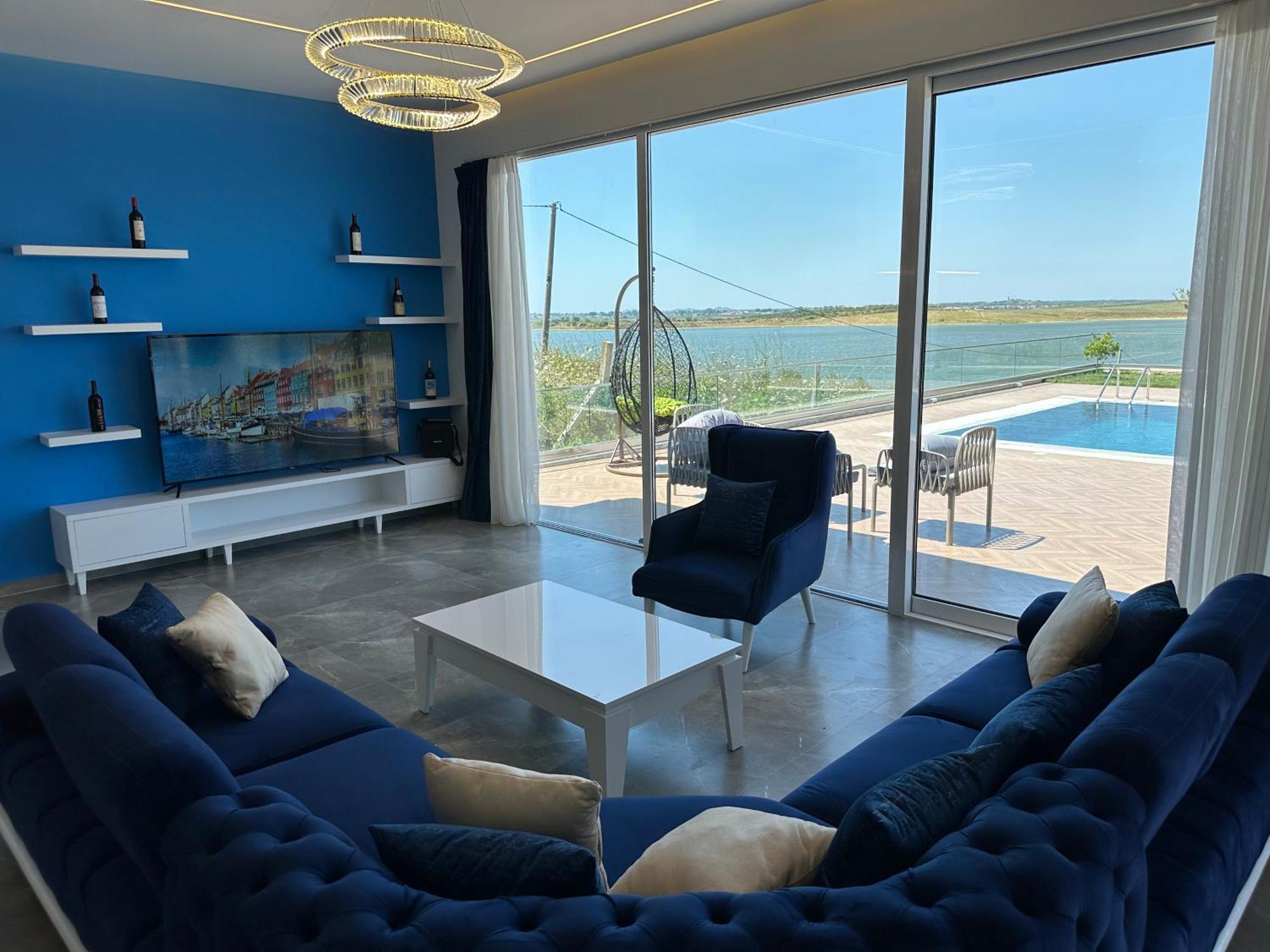 luxury villa swimming pool Gjiri Lalzit Durrës Esterno foto