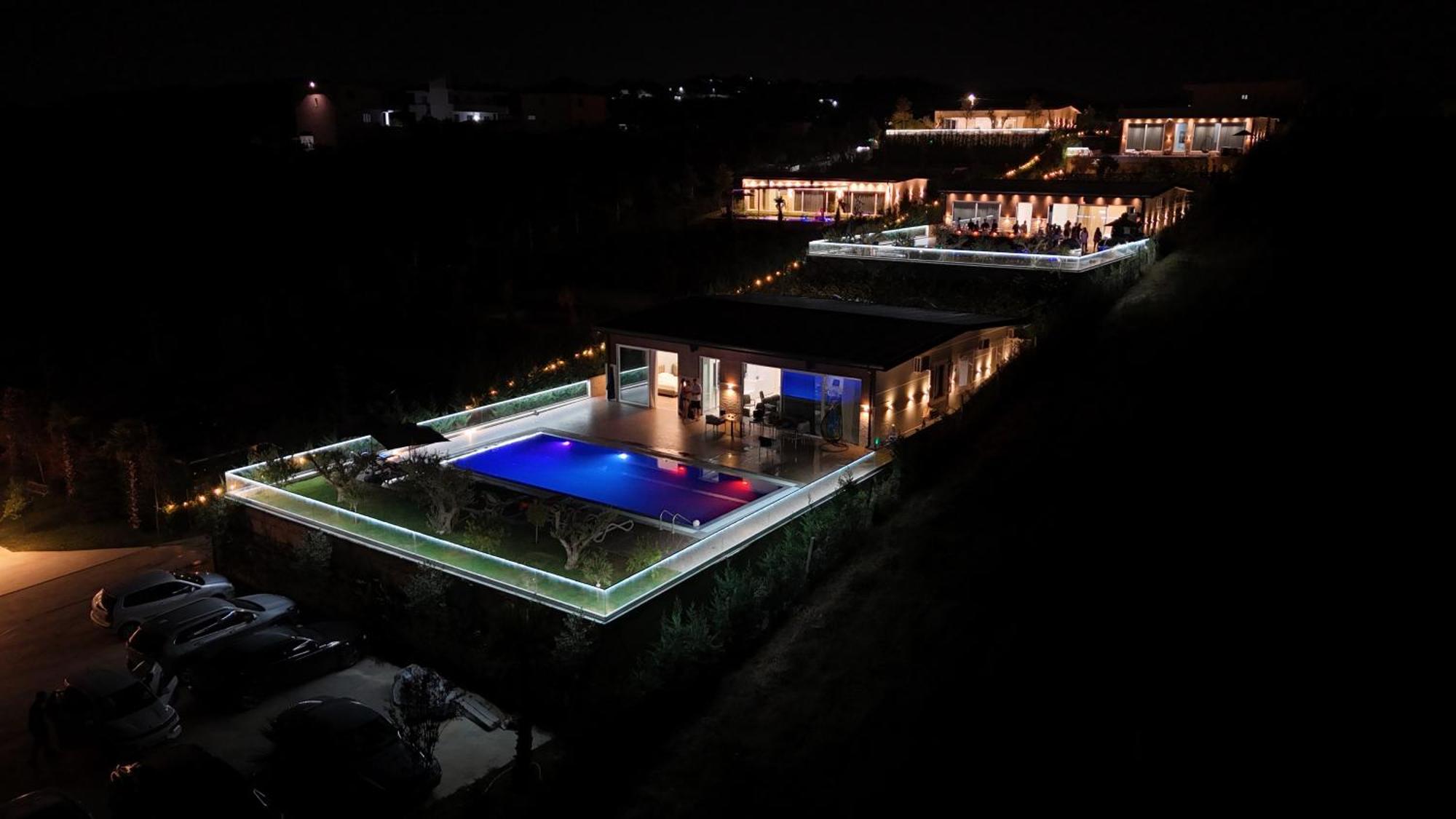 luxury villa swimming pool Gjiri Lalzit Durrës Esterno foto