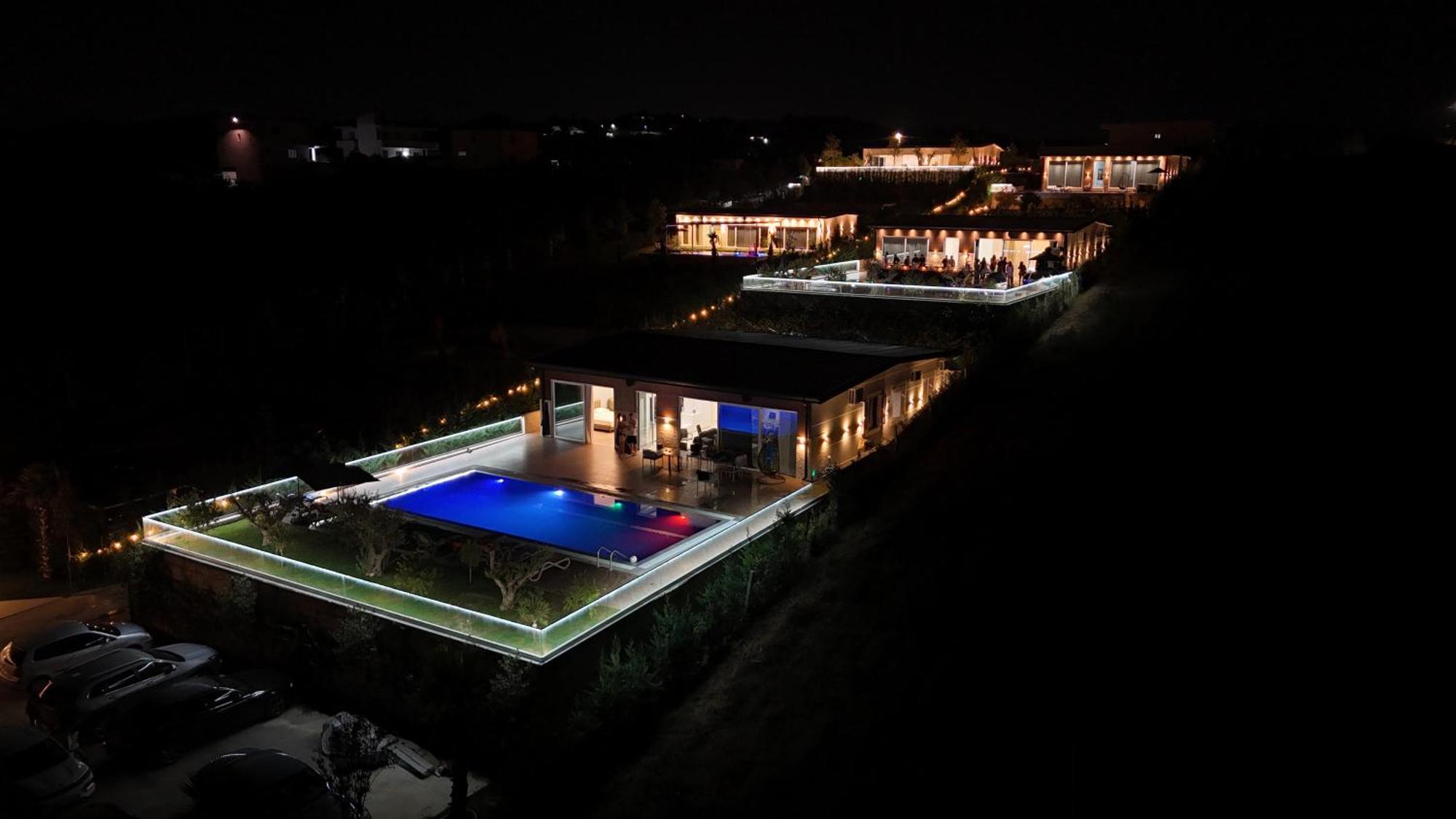 luxury villa swimming pool Gjiri Lalzit Durrës Esterno foto