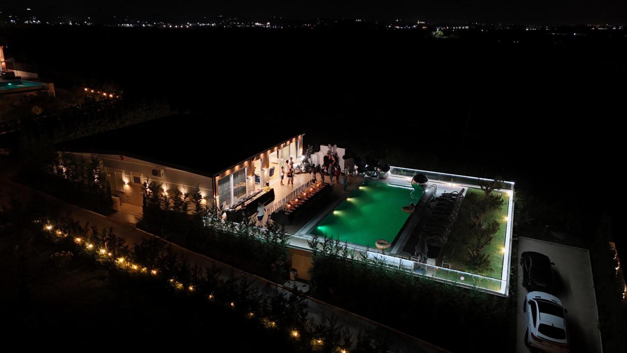 luxury villa swimming pool Gjiri Lalzit Durrës Esterno foto